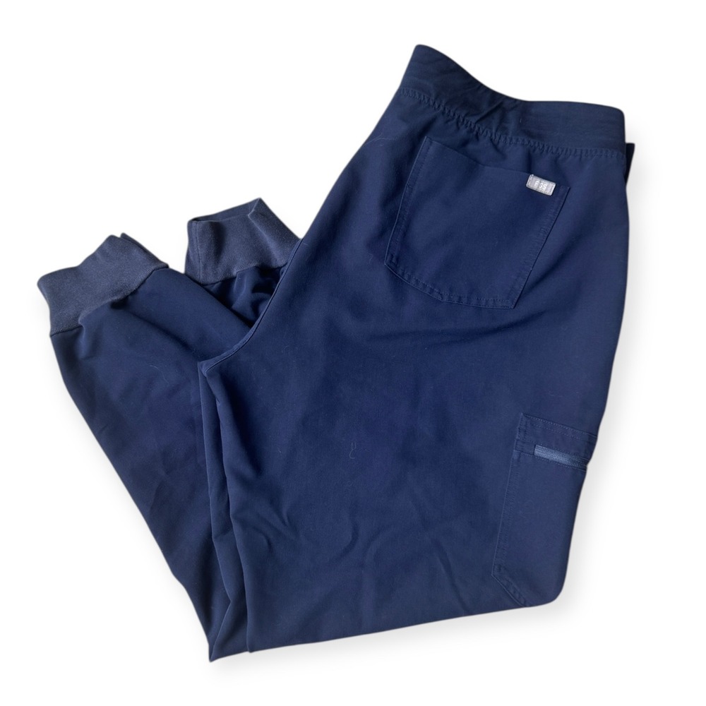 FIGS Zamora Scrub Pants Navy Blue Jogger Style Technical Collection Women's XXL